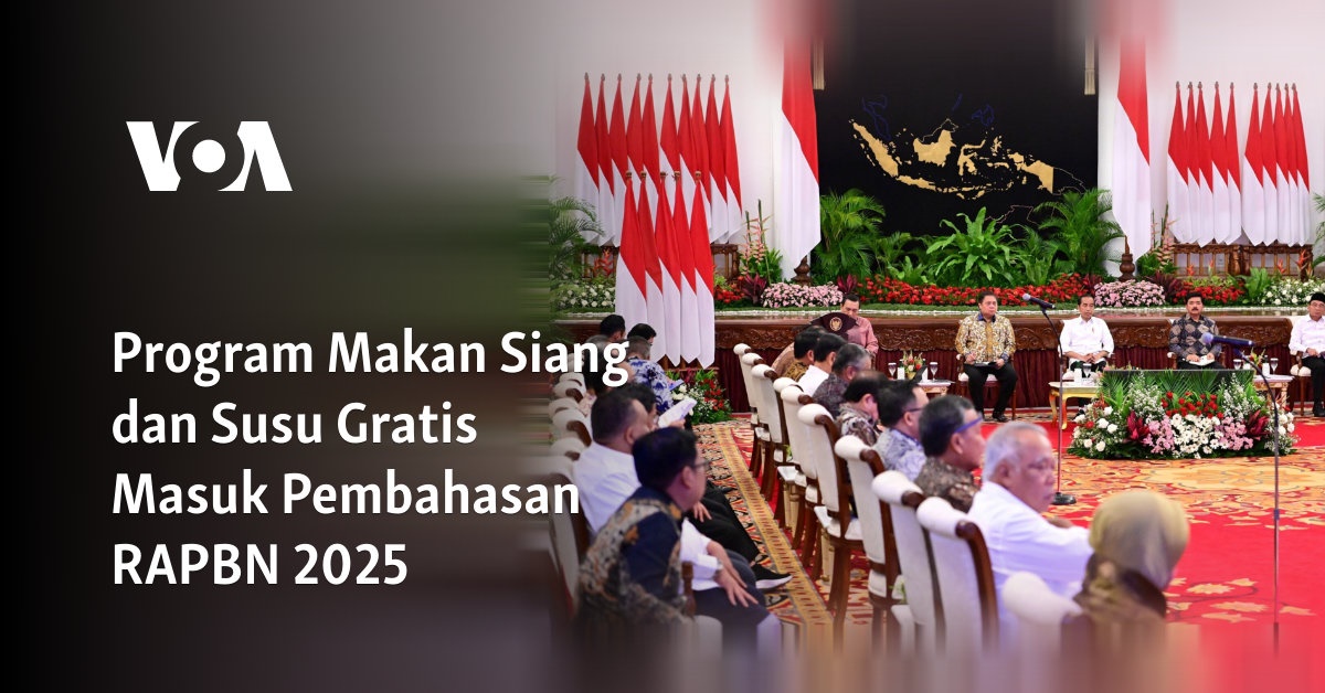 Program Makan Siang Dan Susu Gratis Masuk Pembahasan RAPBN 2025