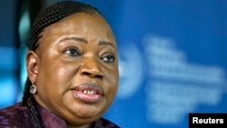 ICC Prosecutor Fatou Bensouda is seen at a news conference before the trial of Kenya's Deputy President William Ruto in The Hague in this September 9, 2013, file photo.