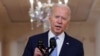 Le président Joe Biden parle de l'Afghanistan depuis la Maison Blanche, mardi 31 août 2021, à Washington.