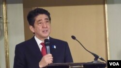 日本首相安倍晉三(資料圖片)