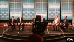 Panelists on 'In The Public Eye' forum at the Newseum, in Washington D.C, June 17, 2015. 