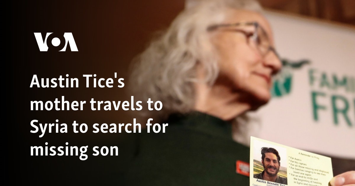 Debra Tice Seeks U.S. Action for Missing Son