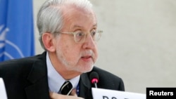 Ông Paulo Pinheiro, người đứng đầu Ủy ban Điều tra về Syria của Liên Hiệp Quốc.