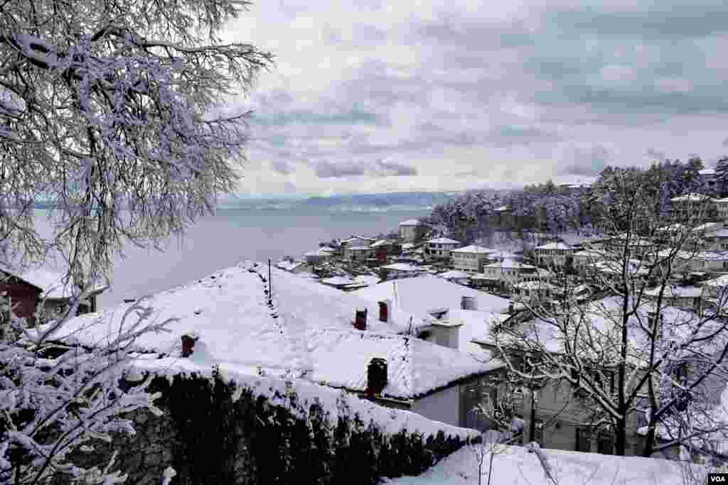 Ohrid under snow