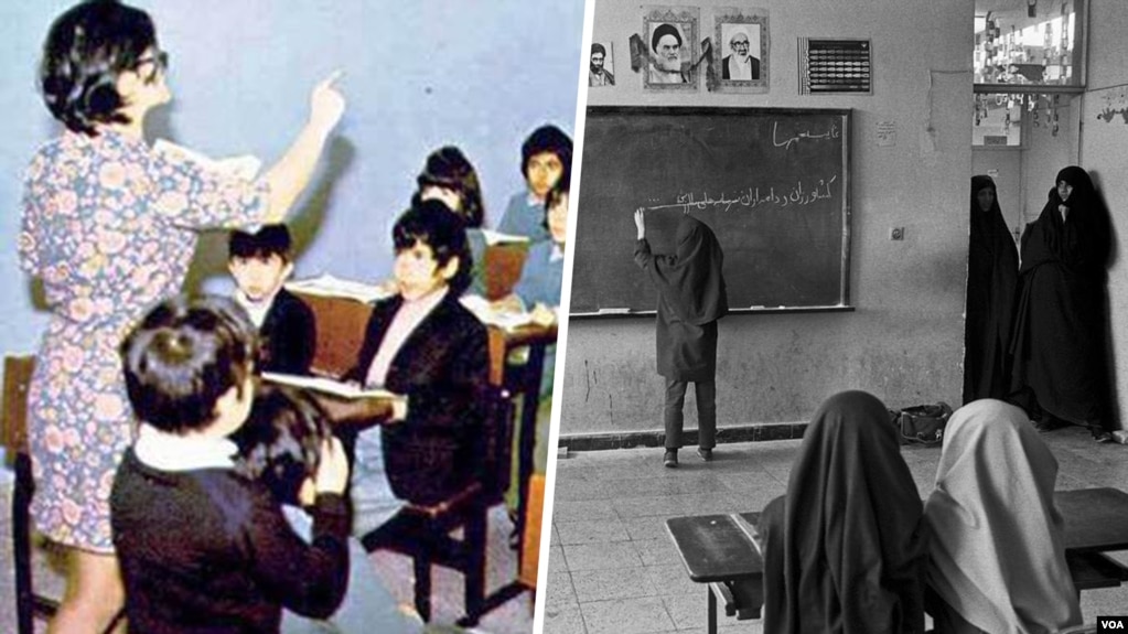 تفاوت دو مدرسه در تهران قبل و بعد از انقلاب