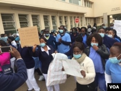 Nurses protest in Bulawayo. (Bathabile Masuku)