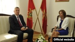 Ministri odbrane Poljske i Crne Gore, Tomaš Šemonjak i Milica Pejanović Đurišić tokom susreta u Podgorici (gov.me)