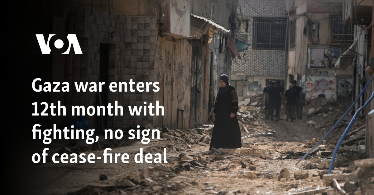 Gaza war enters 12th month with fighting, no sign of cease-fire deal