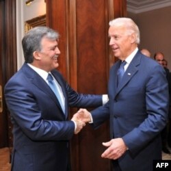 Başkan Yardımcısı Joe Biden, Ankara'da Cumhurbaşkanı Abdullah Gül'le görüşmesinde