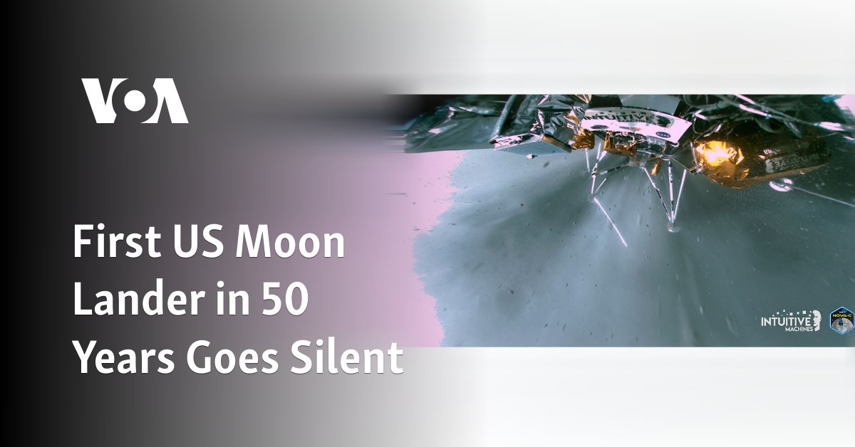 First US Moon Lander in 50 Years Goes Silent