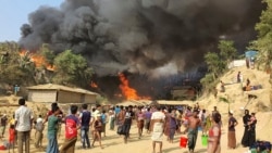 ဘာလုခါလီ ရိုဟင်ဂျာဒုက္ခသည်စခန်း မီးလောင်မှုပြင်းထန်