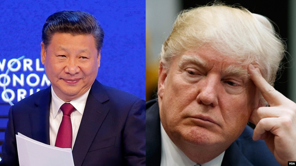 Chủ tịch Trung Quốc Tập Cận Bình và Tổng thống Hoa Kỳ Donald Trump 