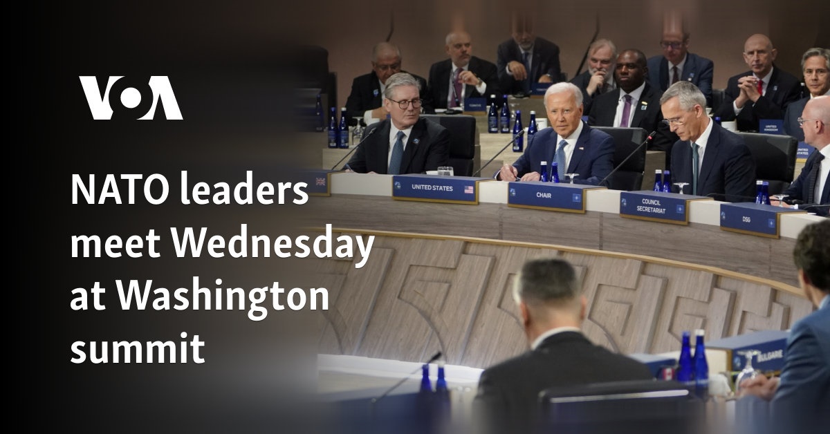 NATO leaders meet Wednesday at Washington summit