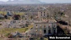 Dağlıq Qarabağ münaqişəsi nəticəsində dağıdılmış Ağdam şəhəri
