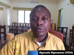 Roch Euloge N'zobo activiste des droits politiques et civiques, le 12 septembre 2017. (VOA/Ngouela Ngoussou)