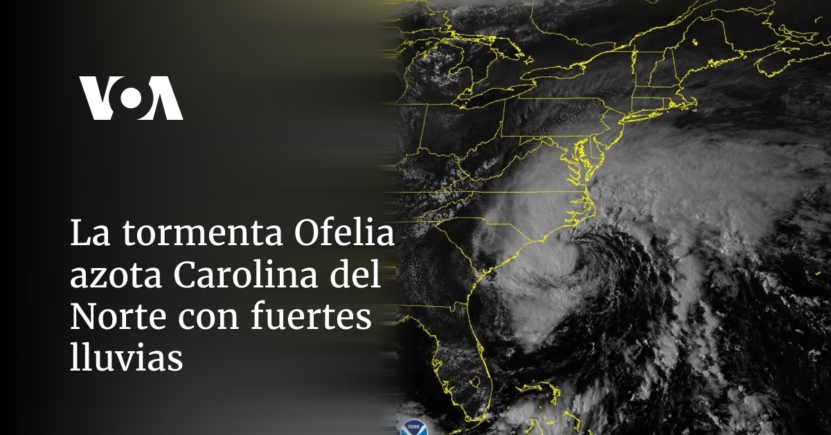 La tormenta Ofelia azota Carolina del Norte con fuertes lluvias