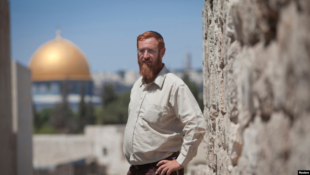 FILE - Yehuda Glick, an activist of the "temple mount faithful" group, was shot and severely wounded in Jerusalem, Oct. 29, 2014.