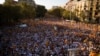 Hundreds of Thousands March for Independence in Spain's Catalonia Region