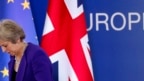 Thủ Tướng Anh, Theresa May, sau khi phát biểu tại EU summit, Brussels, 18 tháng 10, 2018.