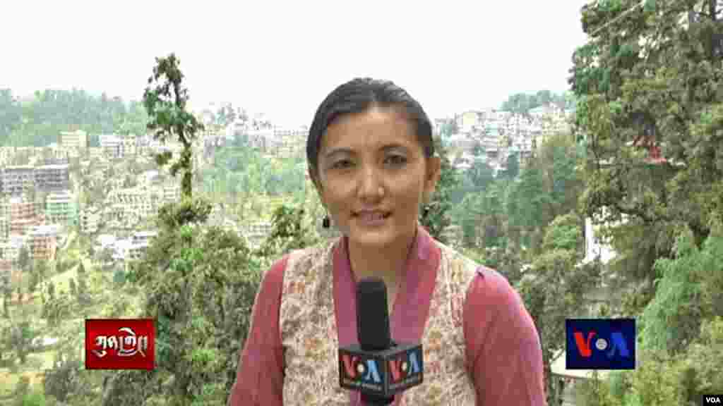 Tenzin Sangmo, a stringer for the Tibetan Service,repors from Dharamsala, India for Kunleng News