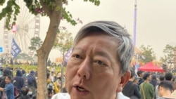 香港支聯會主席李卓人表示，中共對維吾爾族人的高科技監控，是人類社會前所未有的恐怖。(攝影: 美國之音湯惠芸）