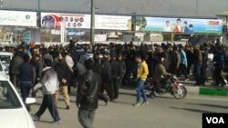 یکی از تجمعات روز جمعه در کرمانشاه بود. 