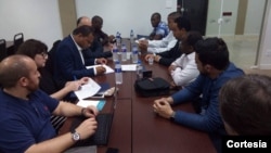 Reunião com as entidades africanas durante o III Congresso Internacional organizado pelo UNIS