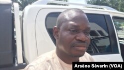Paul Marie Mpouele, ancien coordonnateur de FROCAD, à Brazzaville, le 11 décembre 2019. (VOA/Arsène Séverin)