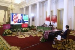 Presiden Jokowi diundang secara pribadi oleh Presiden Amerika Serikat Joe Biden dalam acara Global COVID-19 Summit bersama empat kepala negara lainnya. (Biro Pres)