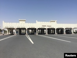 A view shows Abu Samra border crossing to Saudi Arabia, in Qatar, June 12, 2017.