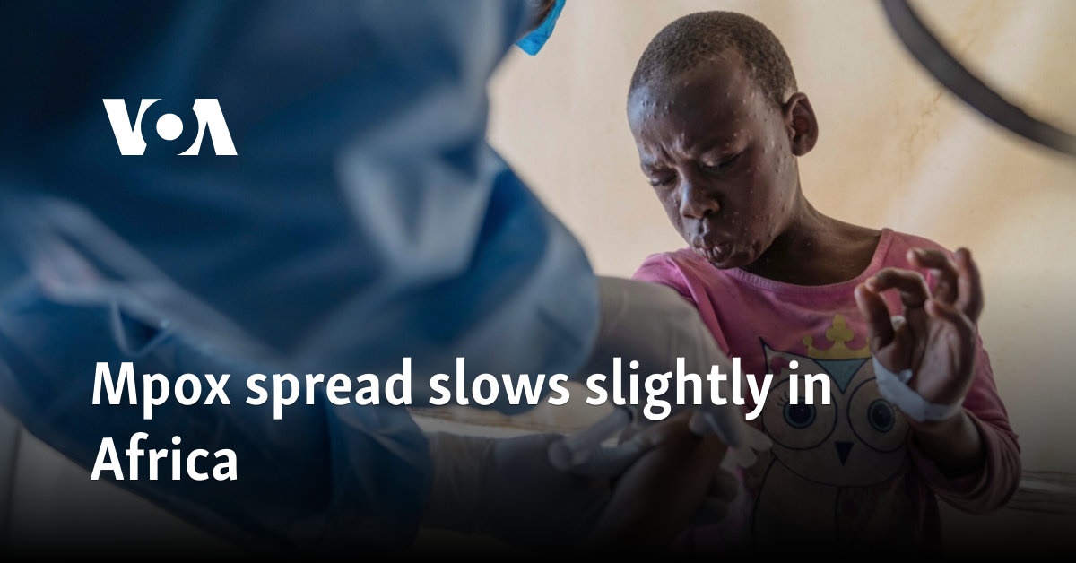 Mpox spread slows slightly in Africa