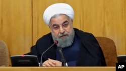 Tổng thống Iran Hassan Rouhani phát biểu tại phiên họp nội các hôm 19/7/2017