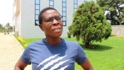 Kayi Tométy, coach Eperviers Dames à Lomé, le 5 mars 2021. (VOA/Kayi Lawson)