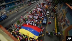 Biểu tình thân chính phủ Venezuela ngày 15/12/2019.