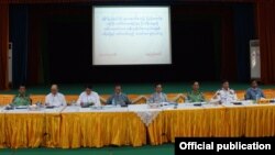 ရခုိင္ျပည္နယ္က အၾကမ္းဖက္တုိက္ခုိက္မွုနဲ႔ ပတ္သက္လုိ႔ သတင္းစာရွင္းလင္းပဲြက်င္းပ (MOI)