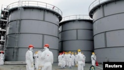Tanks of radiation-contaminated water are seen at the Tokyo Electric Power Co (TEPCO)'s tsunami-crippled Fukushima Daiichi nuclear power plant in Fukushima prefecture. (File photo)