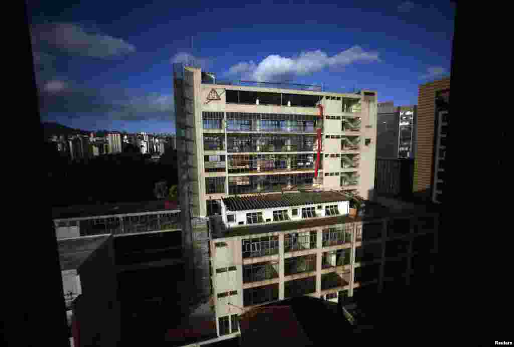 A building in Belo Horizonte, Brazil, June 11, 2014.