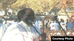 President Mugabe campaigning in Marange, Manicaland Province, on Saturday.