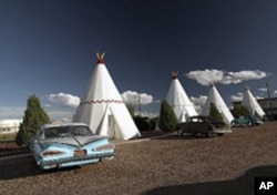 No Holiday Inn or Hilton looks like this. This is the Wigwam Motel in Arizona - one of what were once thousands of unique motels and tourist courts.