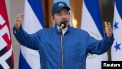 រូបឯកសារ៖ ប្រធានាធិបតី​នីការ៉ាហ្គា​លោក Daniel Ortega បាន​ថ្លែងសុន្ទរកថា​នៅក្នុង​ពិធី​ប្រារព្ធ​ខួប​ឯករាជ្យ​លើក​ទី១៩៩ នៅ​ទីក្រុង Managua នៃ​ប្រទេស​នីការ៉ាហ្គានា កាលពី​ថ្ងៃទី១៥ ខែកញ្ញា ឆ្នាំ២០២០។