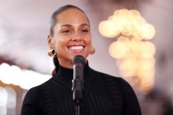 Alicia Keys dalam konferensi pers Grammy Awards ke-61 di Los Angeles, 7 Februari 2019.