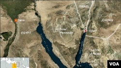 Bản đồ bán đảo Sinai