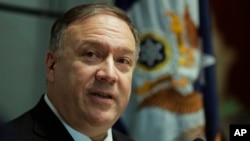 El secretario de Estado de Estados Unidos, Mike Pompeo, llamó a la calma en Bolivia el 21 de noviembre de 2019.