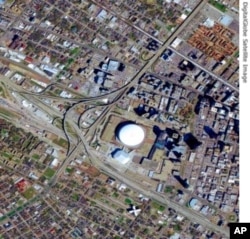 New Orleans (Before - on 9 March 2004) with Superdome near the center
