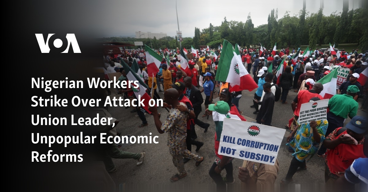 Nigerian Workers Strike Over Attack on Union Leader, Unpopular Economic Reforms