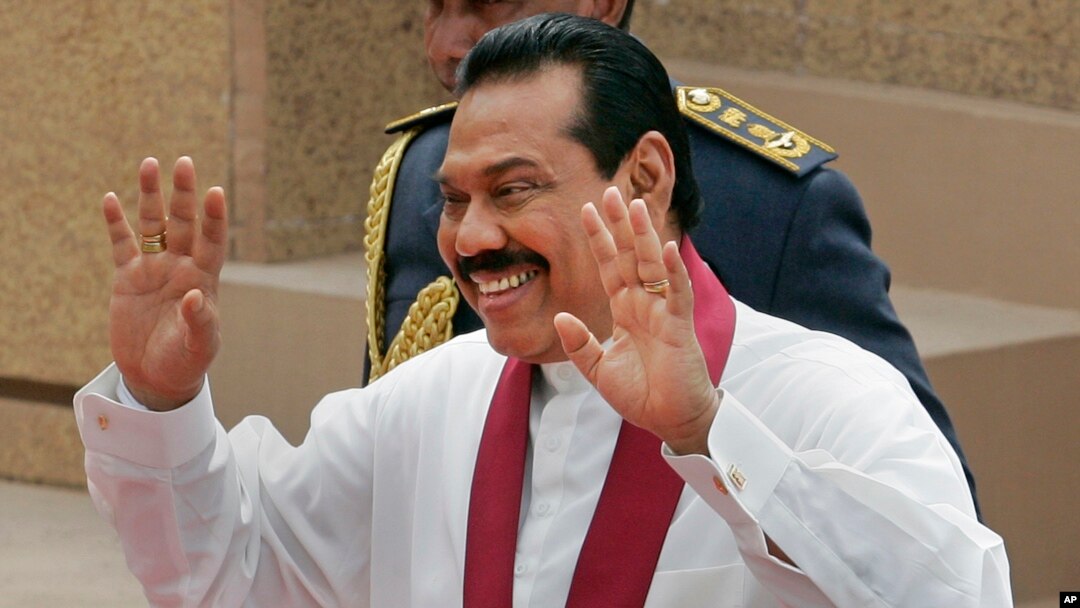 Đương kim Tổng thống Sri Lanka Mahinda Rajapaksa.