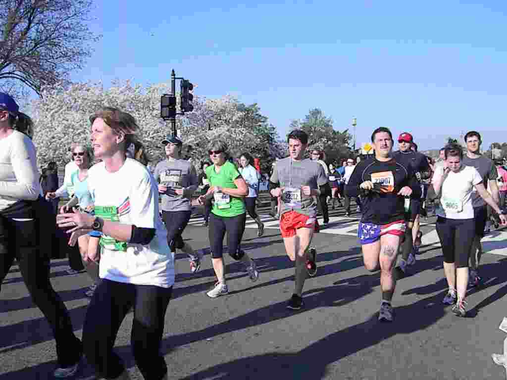 Corriendo las 10 millas del Festival de los Cerezos