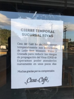 Empresarios de Nicaragua han decidido cerrar sus negocios para evitar la propagación del COVID-19. (Foto: Daliana Ocaña).