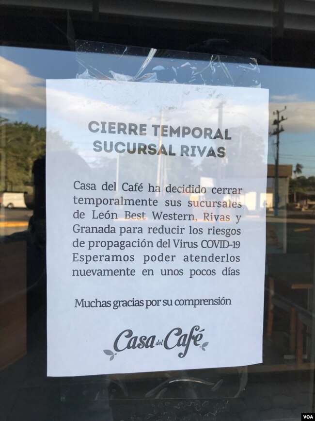 Empresarios de Nicaragua han decidido cerrar sus negocios para evitar la propagación del COVID-19. (Foto: Daliana Ocaña).