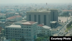 The view of the Office of the Council of Ministers of Cambodia from the 20th floor of the Canadia Tower, Phnom Penh, Cambodia. (Courtesy Photo)